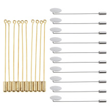 20Pcs Lapel Stick Brooch Pin Needle Suit Tie Hat Scarf Badge DIY Jewel