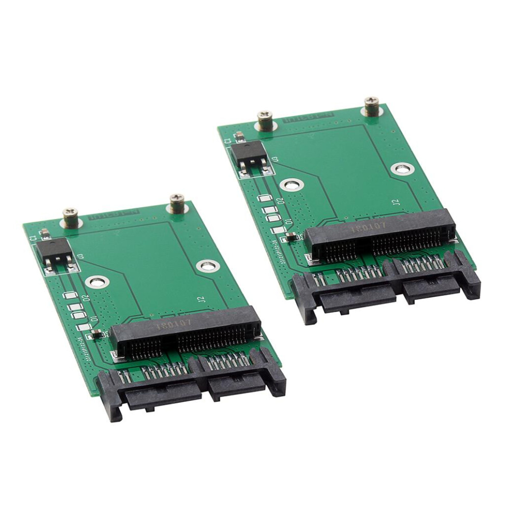 2 Pieces Msata Ssd To 1.8" (7+9Pin) Micro Sata 16Pin Adapter Converter 6901423066199