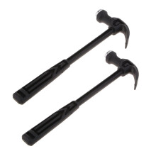 2 Pieces Plastic Handle Mini Claw Hammer Lightweight for Woodworking