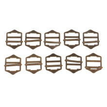 10Pcs Metal Slider Buckles Ribbon Adjuster Buckle for Straps Bag Acces
