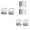 6 Pieces 1 inch G Hook Webbing Buckle for Backpack Strap Webbing 25mm 2