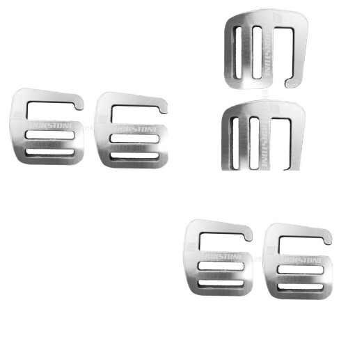 6 Pieces 1 inch G Hook Webbing Buckle for Backpack Strap Webbing 25mm 1