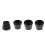 4pcs Black Roller Skates Toe Stops Outdoor Inline Skating Accessories 1