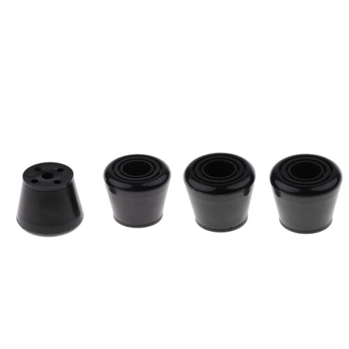 4pcs Black Roller Skates Toe Stops Outdoor Inline Skating Accessories