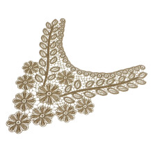 Embroidered Collar Flower Lace Trim Bridal Applique for DIY Wedding Dr