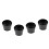 4pcs Black Roller Skates Toe Stops Outdoor Inline Skating Accessories 2