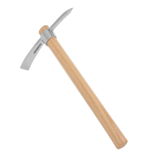 Ice Axe Garden Pickaxe Wood Handle Pick Mattock Hoe for Digging Soil 1