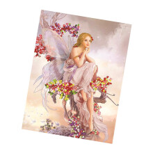 Ribbon Embroidery Kit For Beginner Flower Angel Design DIY Home Wall D