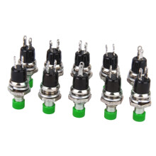 10 x Mini Momentary Push Button Switch for Model Railway Hobby Green