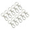 Phenovo 10pcs Swivel Trigger Snap Hooks Silver 12mm x 30mm 1