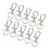 Phenovo 10pcs Swivel Trigger Snap Hooks Silver 12mm x 30mm 3