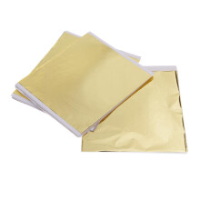 100 Pack 14x14cm Imitation Gold Leaf Transfer Leaf Foil Gilding Crafti