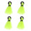 4pcs Float Nylon Strike Indicator Fly Fishing Accessories - Yellow 1