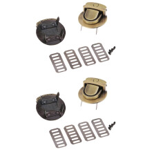 4x Bag Closure Catch Tuck Lock Clasp Fasteners for LeatherCraft Bronze