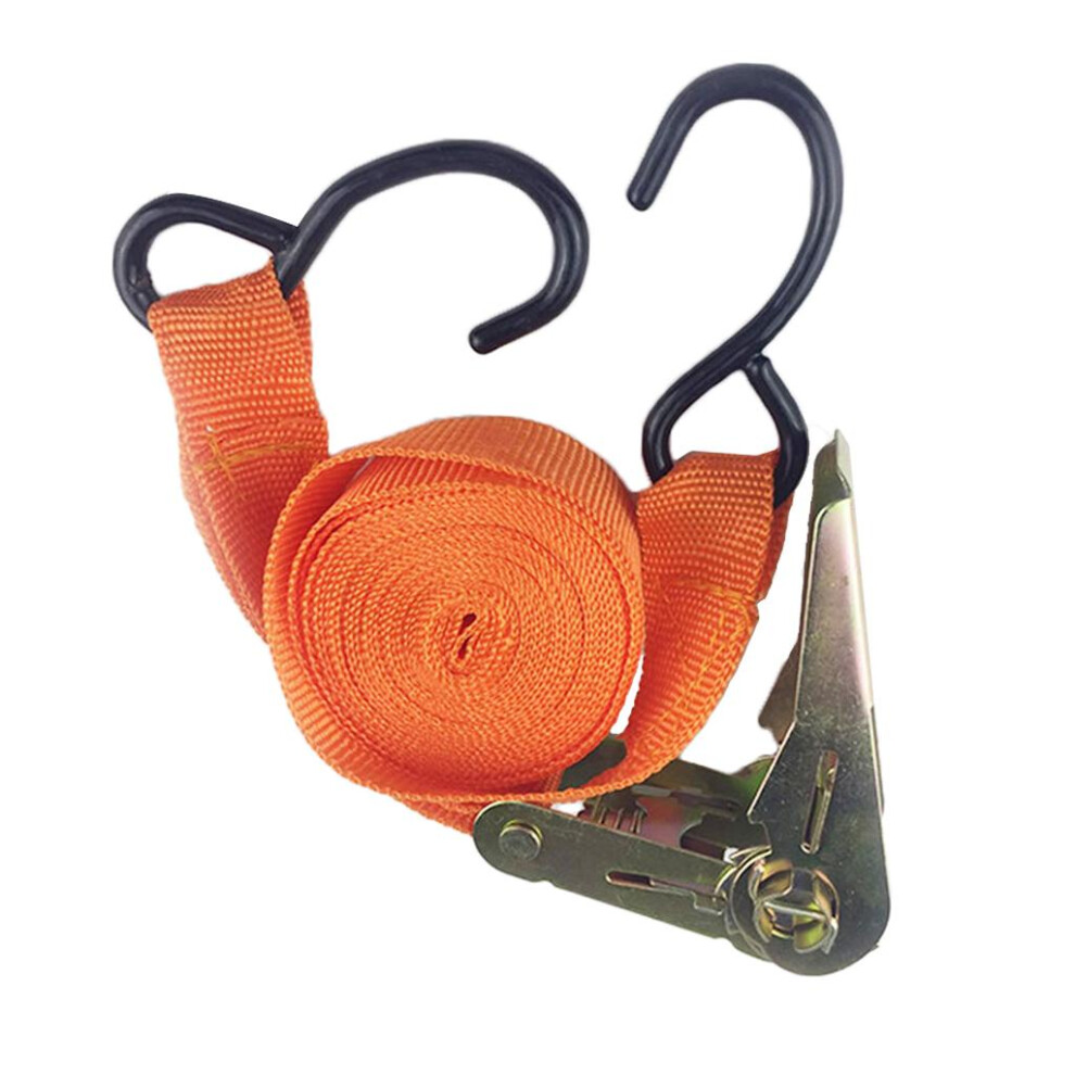 Car Strong Ratchet Tie Down Strap Luggage Bag Cargo Lashing Metal Buck 6901423111196