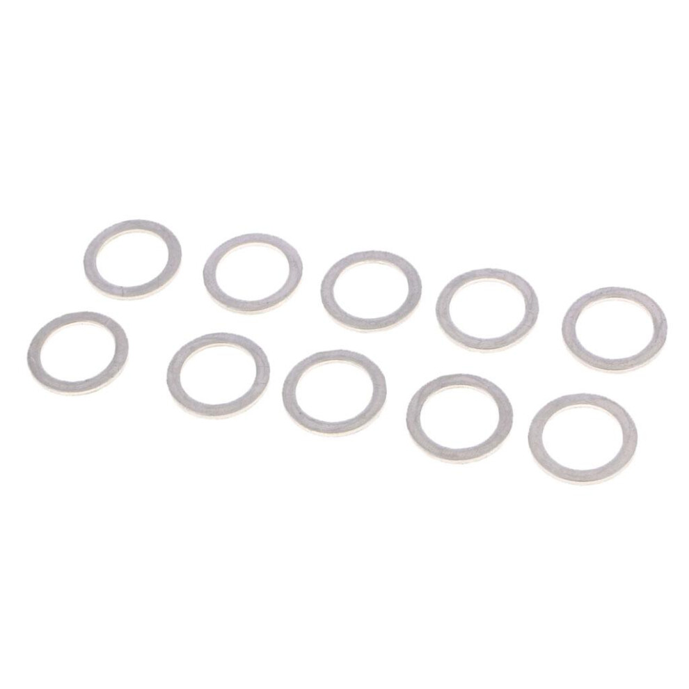 10Pcs Metal Oil Drain Plug Crush Washers Gaskets For Silver 6901423103269