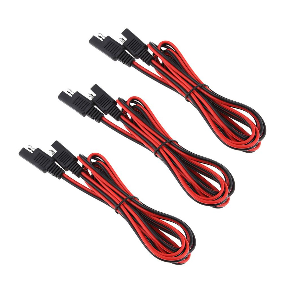 3Pcs 2M 18Awg Sae Extension Cable Harness Panel Charging Connector Cor 6901423101135