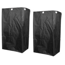 2pcs Black Oxford Waterproof Janitorial Cleaning Cart Replacement Bags
