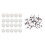 100pcs Pre-waxed Candle Wick and 20pcs Plastic Round Tealight Empty Ca 1