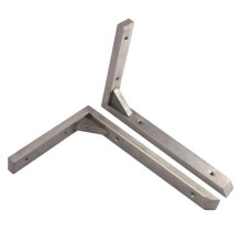2x2 Pcs Stainless steel Triangular Corner Wall Shelf Bracket Holder 6