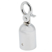 4xRope Barrier End Stopper Cord End Caps with Hook 2.5cm Silver/Gold
