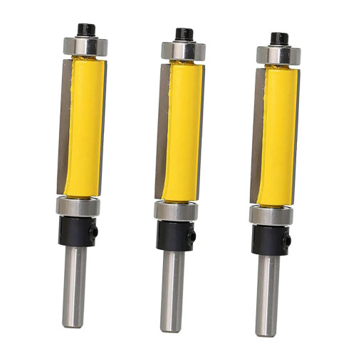 3 Pieces Solid Carbide Flush Trim Top Bottom Bearing Router Bit 38mm Y