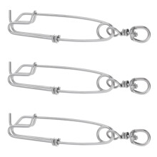 3pcs Long Line Clip Snap Stainless Steel Sea Fishing Connectors