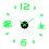 Frameless DIY Wall Quiet Clock 3D Mirror Sticker Decoration for Kitche 3