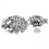 3x50Sets/100Sets Blank Button Badge Components Supplies for Arts 25mm 1