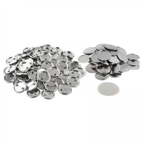 3x50Sets/100Sets Blank Button Badge Components Supplies for Arts 25mm