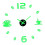 Frameless DIY Wall Quiet Clock 3D Mirror Sticker Decoration for Kitche 2