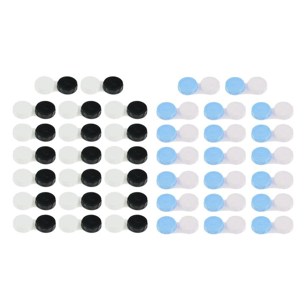 40 Pieces Mini Contact Lens Box Travel Lenses Cases Container Holders