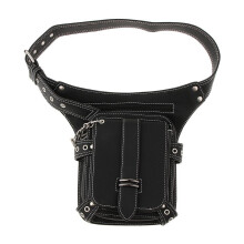 Steampunk Motorcycle Fanny Pack Retro Gothic Shoulder Waist Bag Drop L