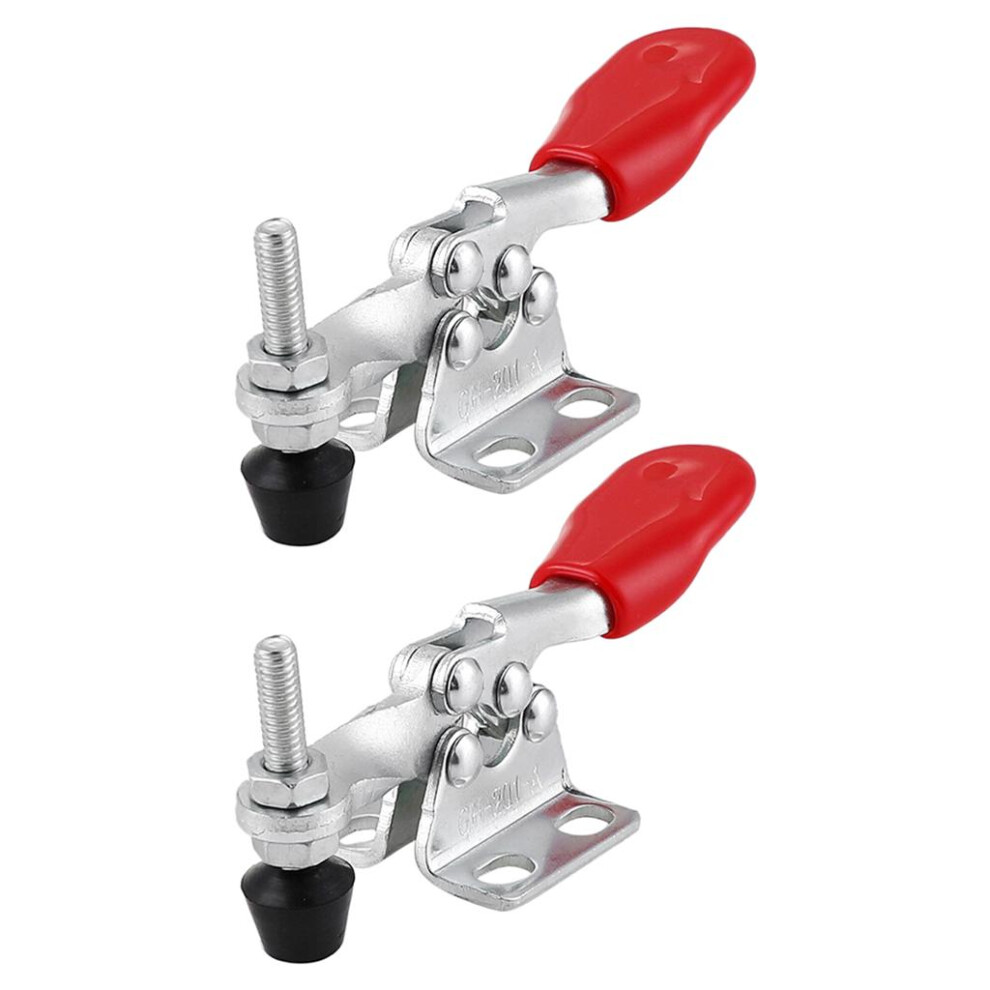 2Pcs 60Kg Holding Capacity Toggle Clamp Quick Horizontal Clamp Release 6901423106161