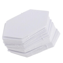 100 Pieces Polygon Shape Paper Quilting Templates for DIY Crafts Suppl