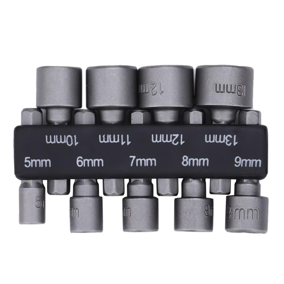 9Pcs/Set 5Mm-13Mm Hex Socket Sleeve Nozzles Nut Driver Set 6901423104877