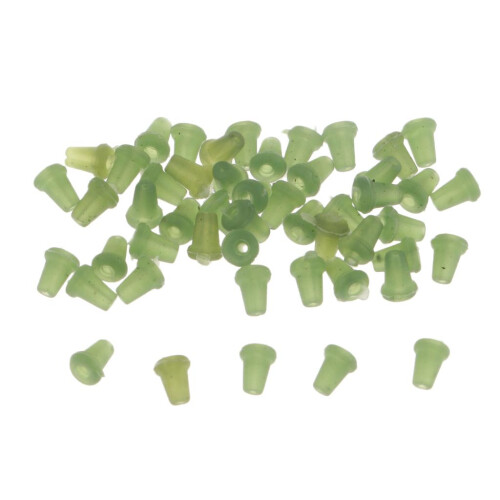 50pcs Carp Rig Ring Stops Rubber Shank Hook Stops Beads Buffer Baits H