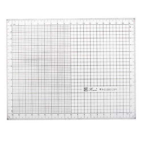 Acrylic Coordinate Ruler Graph Ruler Scale Grid Ruler for Hand Drawing