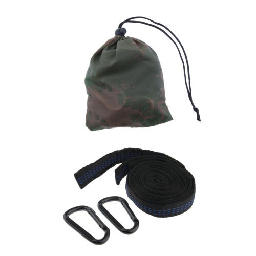 Hammock Accessories Tree Hanging Straps and Carabiners Camping Garden