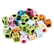 200Pcs Acrylic Alphabet Letter Bead Large Hole Loose Bead DIY Jewelry