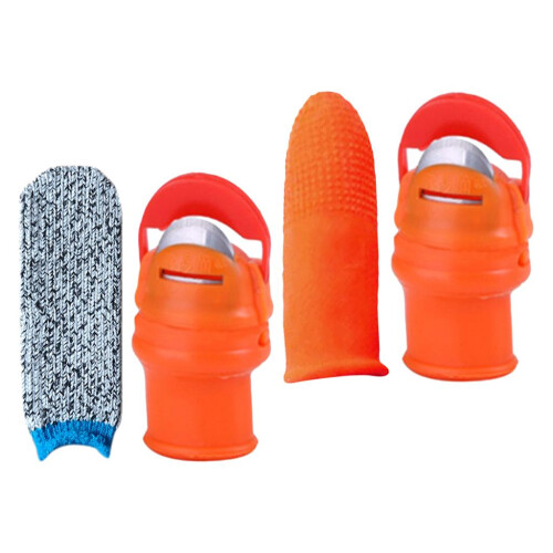 2Pcs Garden Silicone Thumb Knife Harvesting Plant L 2