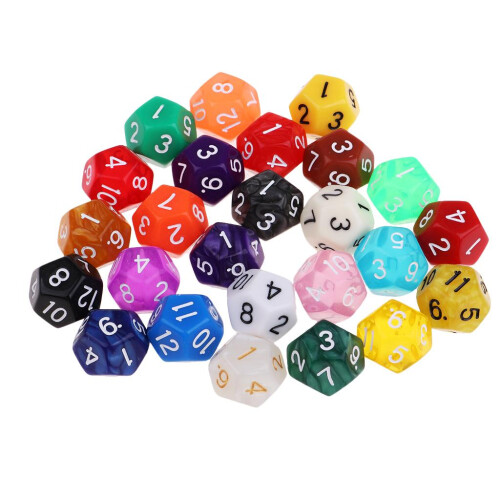 25 Pieces 12 Sided D12 Dice for Dungeons and Dragons DND RPG   Table G 2