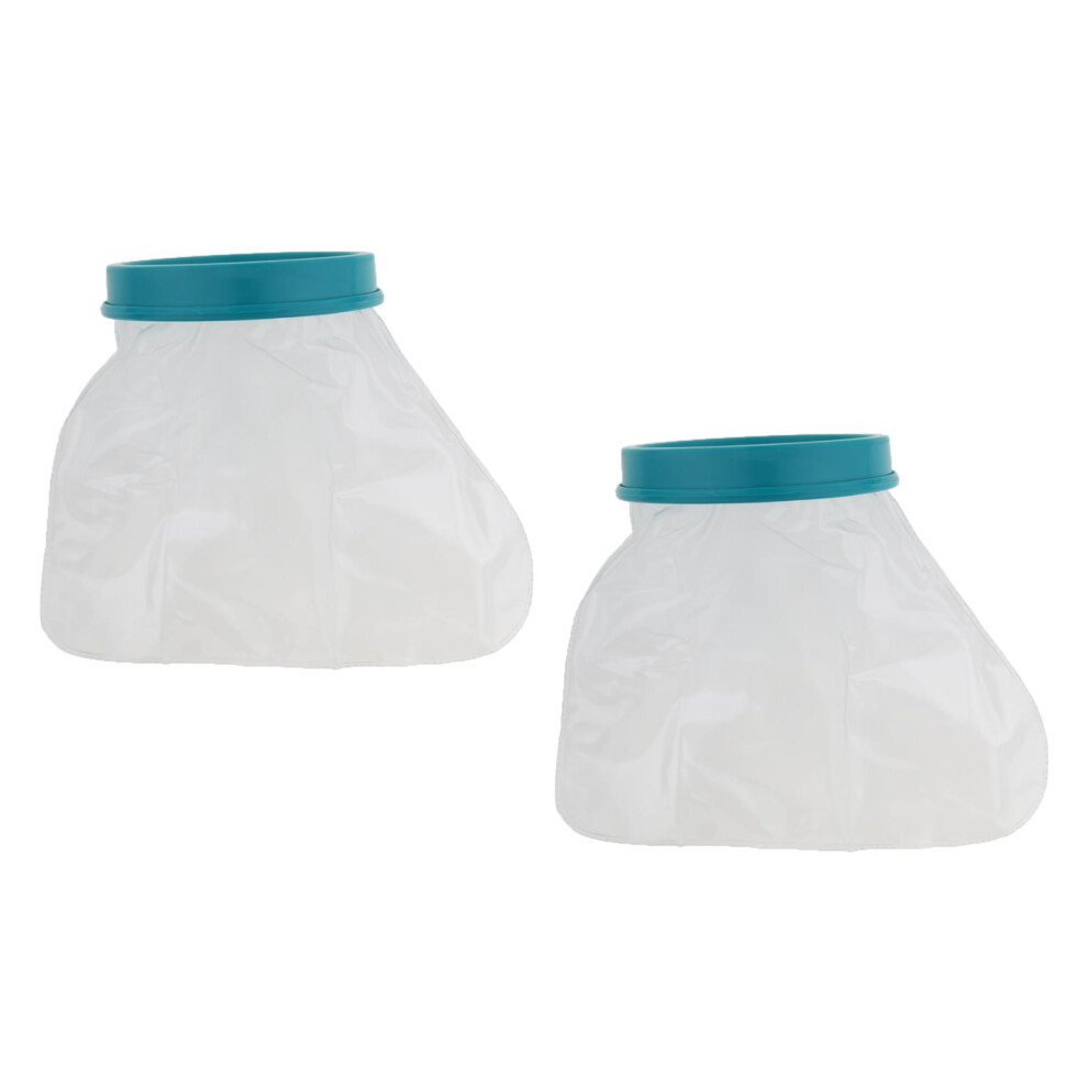 2 Pcs Reusable Waterproof Foot Cast Cover Wound Bandage Protector for