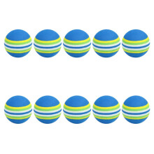 10Pcs Golf Swing Practice Foam Balls Sponge Indoor Practice Rainbow B