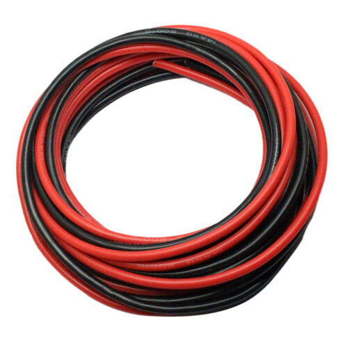 2 Roll 14AWG Super Flexible High Temperature Resistant Silicone Wire C