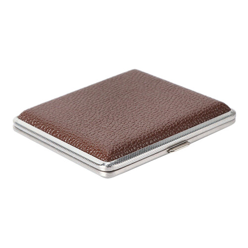 Portable Leather Cigarette Case 20 Capacity Smoking Cigarette Box 2