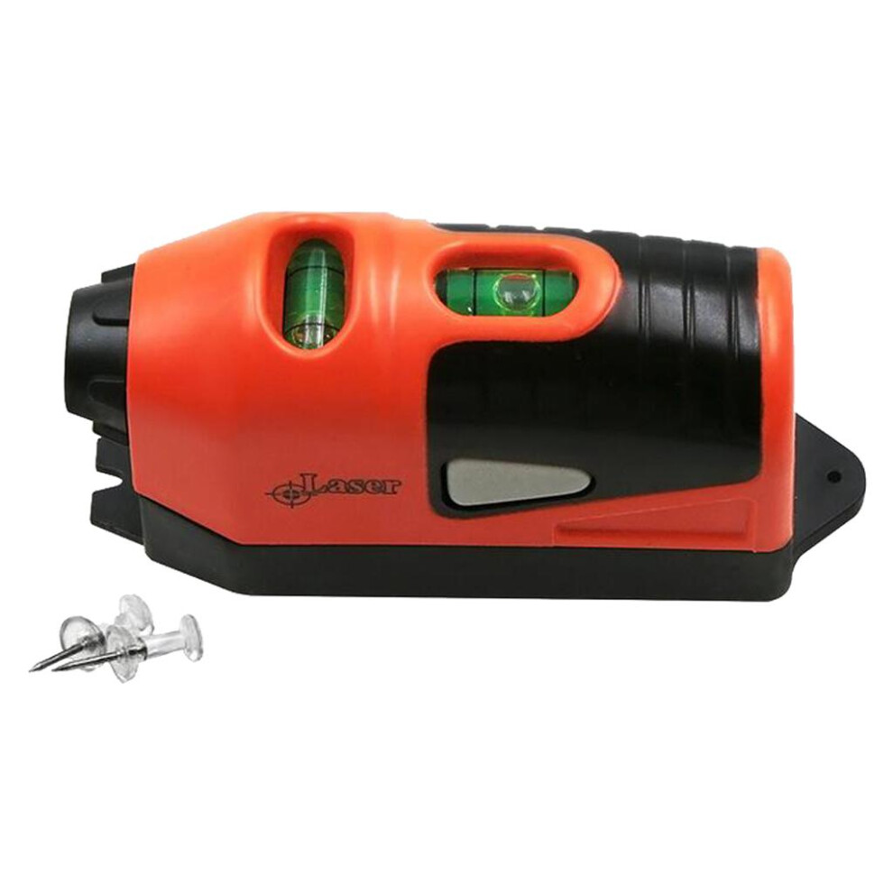 Portable Mini Plastic Line Laser Vertical Horizontal Ruler Measuring T 6901423107595