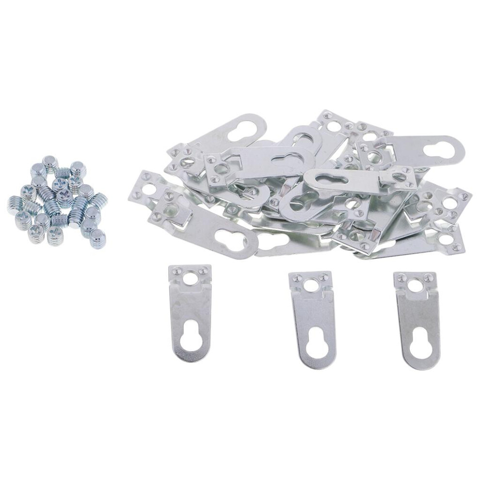 25Pcs Heavy Duty Picture Hangers Single Hole Photo Frame Keyhole Hange 6901423109469