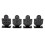 4pcs Metal Practice Silhouette Shooting Aim Target Mini Plinking Targe 1