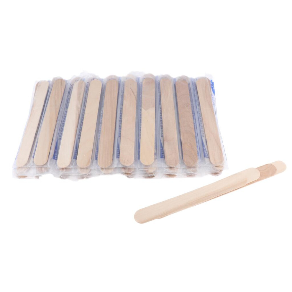 100Pcs Wax Applicator Spatula Applicator Wood Hair Remove Waxing Craft